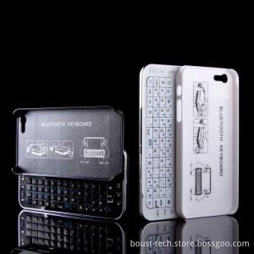 Boust Thin Slide out Bluetooth Wireless Keyboard Backlight Hard Case for iPhone 5 5g (BST-ABRI)